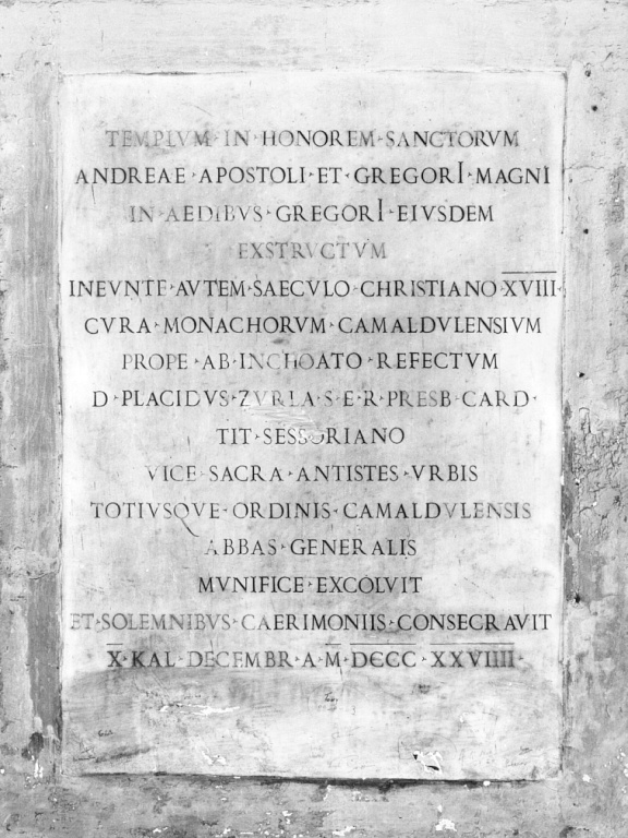 lapide - ambito romano (sec. XIX)