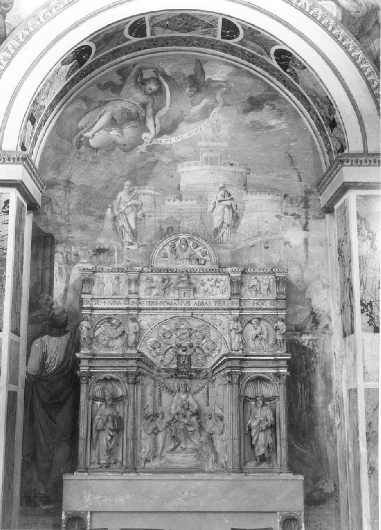 Madonna con Bambino, santi, Dio Padre (ciborio) di Bregno Andrea (sec. XV)