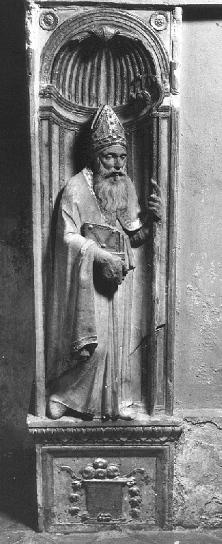 Santo vescovo (scultura) di Bregno Andrea (sec. XV)