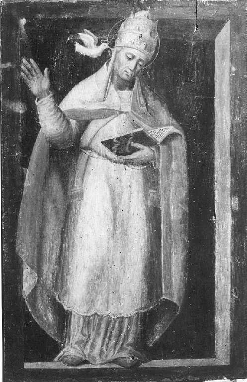 San Gregorio Magno papa (dipinto) - ambito senese (ultimo quarto sec. XVI)