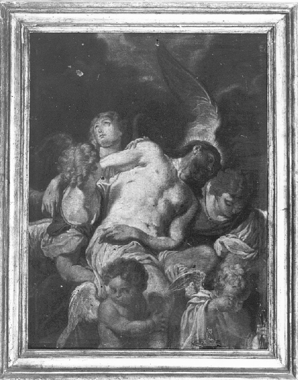 Cristo in pietà (dipinto) - ambito romano (secondo quarto sec. XVIII)