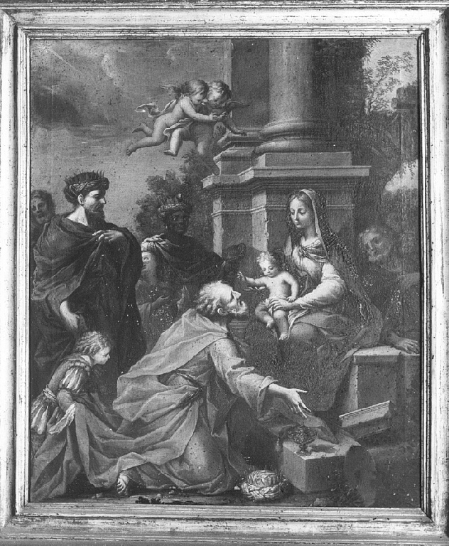 adorazione dei Re Magi (dipinto) - ambito romano (inizio sec. XVIII)