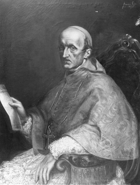 ritratto del cardinal Manning (dipinto) di Forti Anna (sec. XIX)