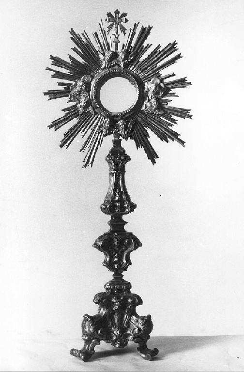 ostensorio - ambito romano (seconda metà sec. XVIII)