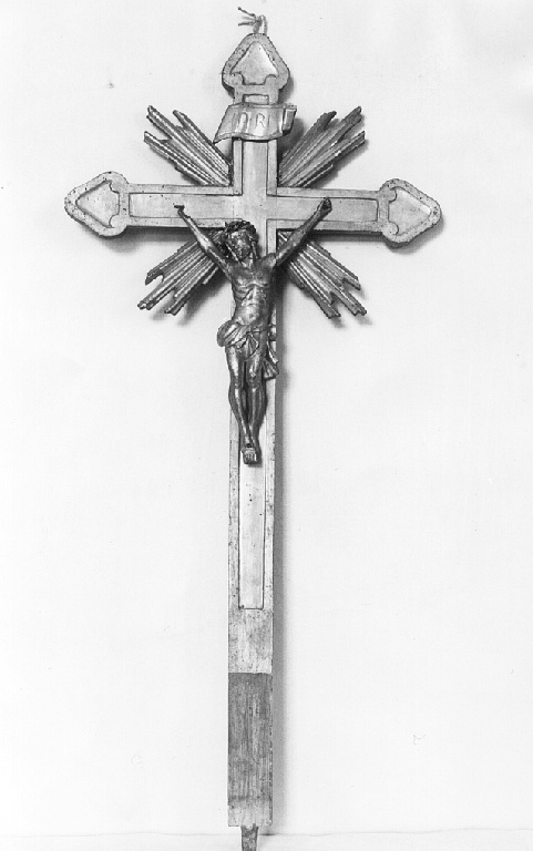 croce processionale - ambito romano (seconda metà sec. XIX)