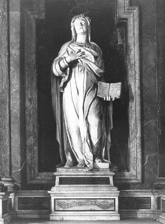 santa Silvia (scultura) di Cordier Nicolas detto Franciosino (sec. XVII)