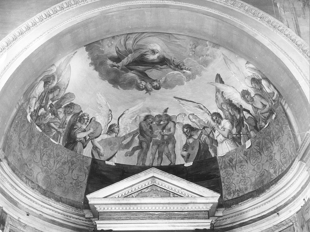 Dio Padre e angeli (dipinto) di Reni Guido, Badalocchio Sisto (sec. XVII)