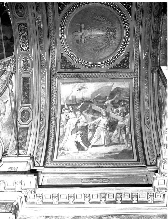 salita di Cristo al monte Calvario (dipinto) di Scaccioni Achille (sec. XIX)