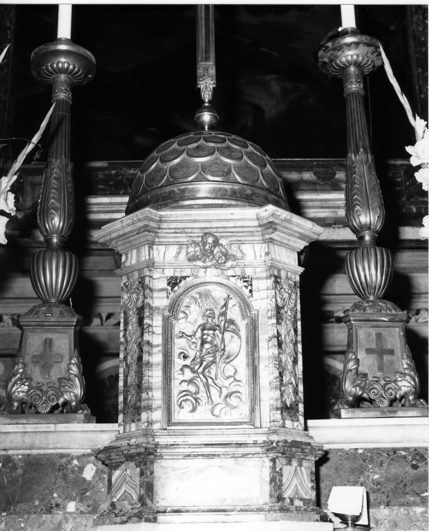 tabernacolo - a tempietto di De Rossi Giovanni Antonio (sec. XVII)