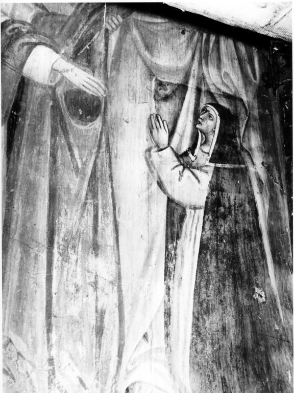 Santa Caterina da Siena (dipinto, frammento) - ambito senese (primo quarto sec. XIV)