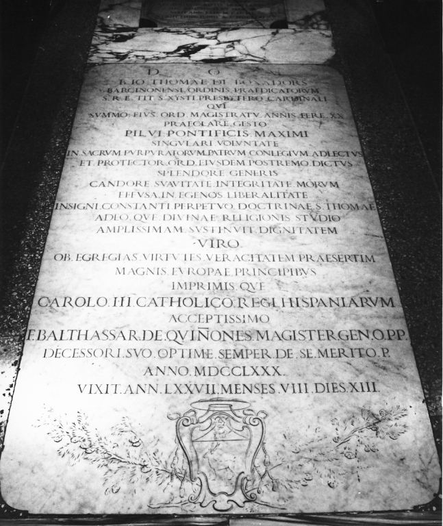 lapide tombale - ambito romano (sec. XVIII)