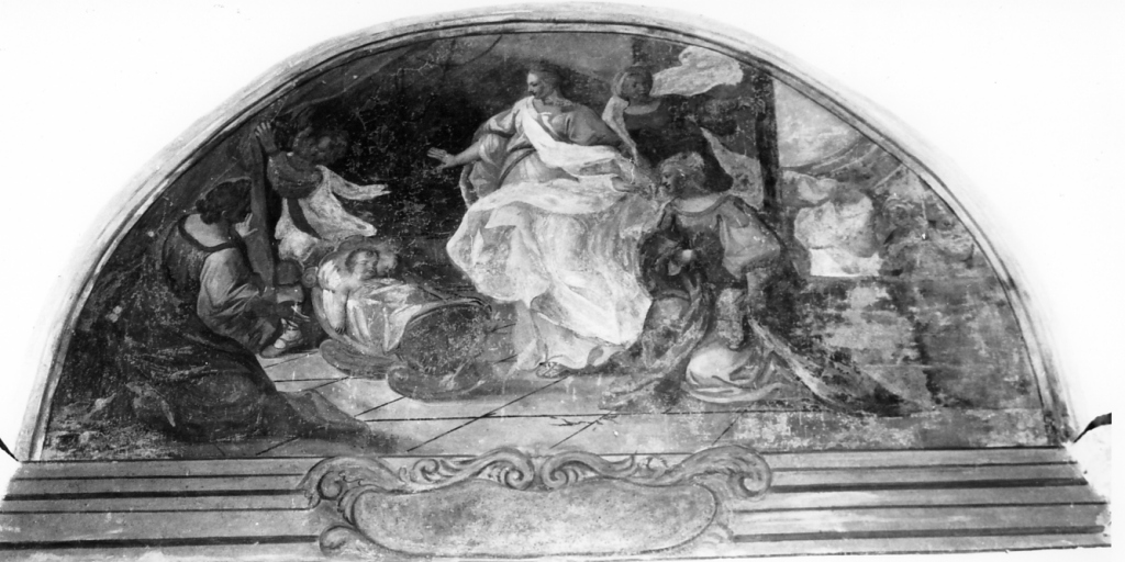 nascita di San Domenico (dipinto) di Casali Andrea (sec. XVIII)