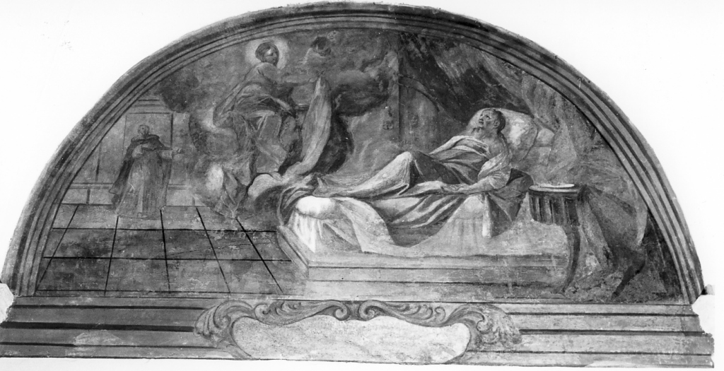 apparizione della Madonna al Beato Reginaldo malato (dipinto) di Casali Andrea (sec. XVIII)