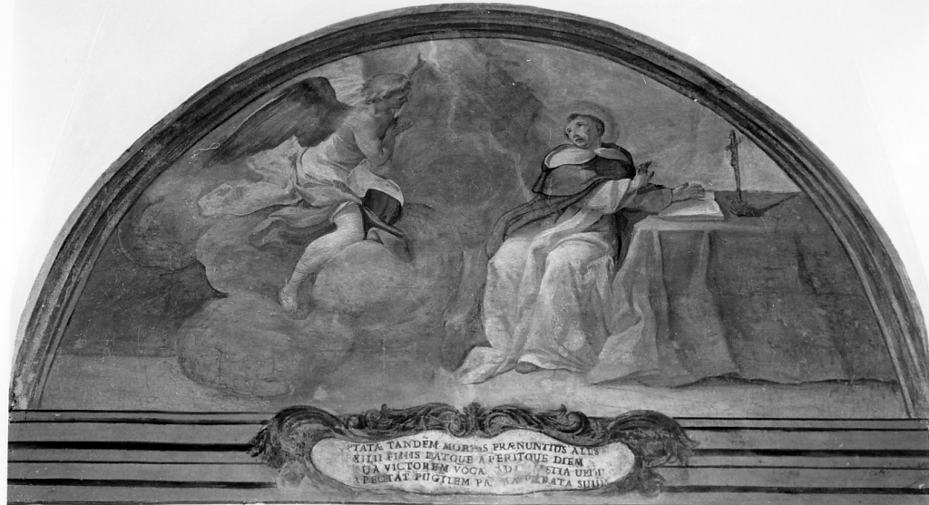 angelo annuncia la morte a San Domenico (dipinto) di Casali Andrea (sec. XVIII)