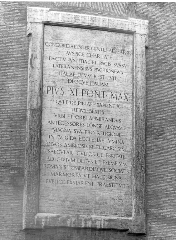 lapide commemorativa - ambito italiano (sec. XX)