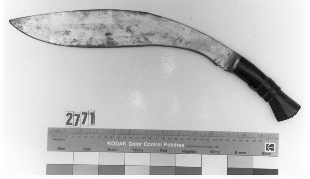 kukri - produzione congolese (ultimo quarto sec. XIX)