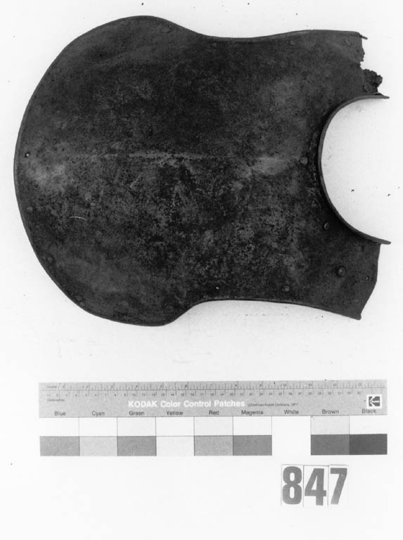 gorgiera d'armatura - produzione europea (secc. XVI/ XVII)