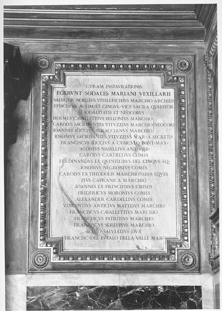 lapide commemorativa - ambito romano (sec. XIX)