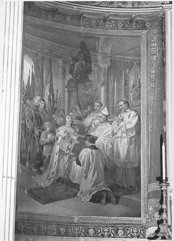 giuramento di Giovanni Cerroni eletto Prefetto di Roma (dipinto) di Mariani Cesare (sec. XIX)