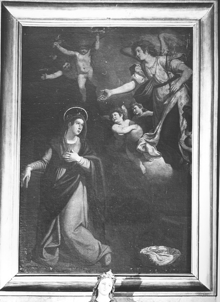 Annunciazione (dipinto) di Fontebuoni Anastasio (sec. XVII)