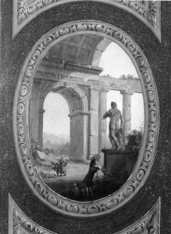 Veduta fantastica (dipinto) - ambito romano (sec. XVIII)