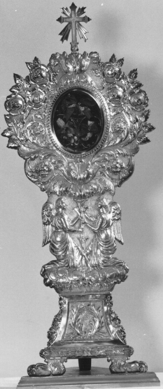 reliquiario - a ostensorio - ambito romano (fine sec. XVIII)