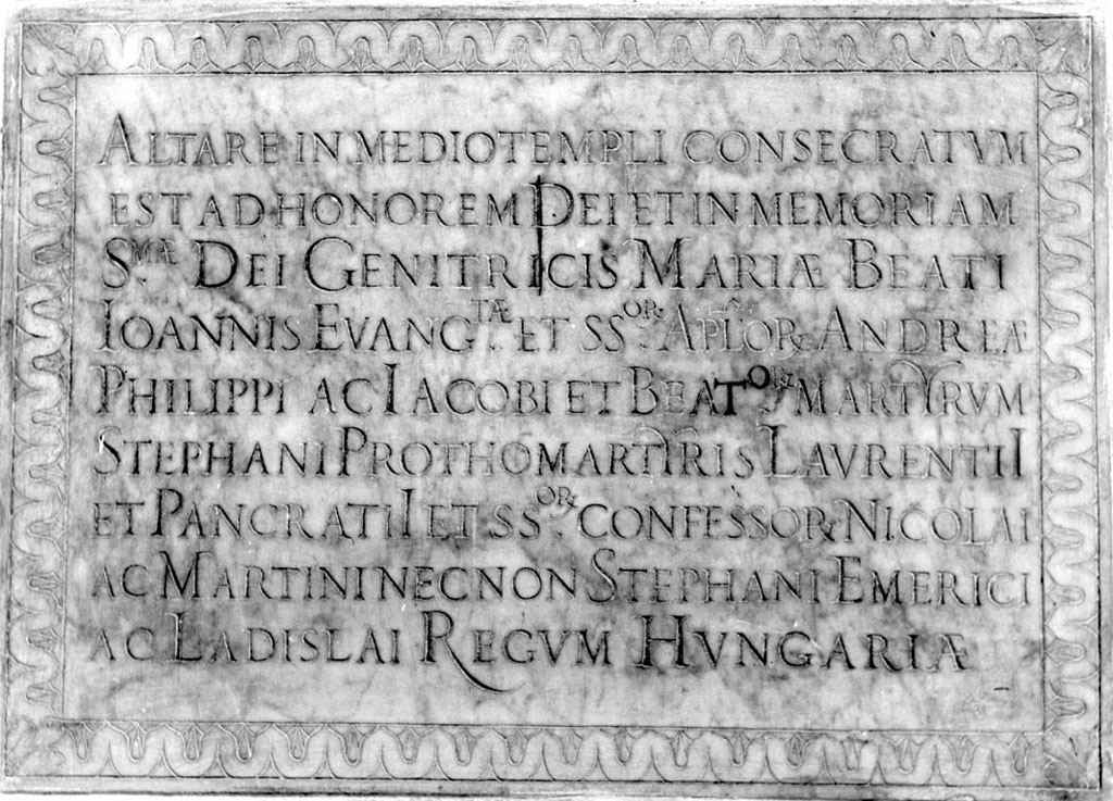 lapide commemorativa - ambito romano (secc. XVI/ XVIII)