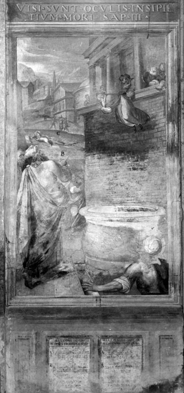 Martirio di s. Callisto, s. Calepodio e s. Martina (dipinto) di Circignani Niccolò detto Pomarancio, Matteo da Siena (sec. XVI)