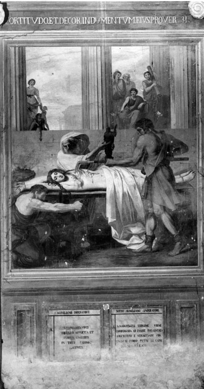 Martirio di s. Margherita (dipinto) di Leopardi Marcello (sec. XVIII)