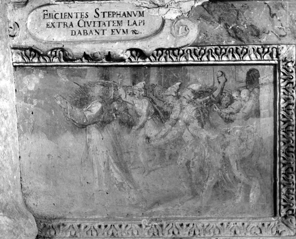 Lapidazione di S. Stefano (dipinto) di Circignani Niccolò detto Pomarancio (sec. XVI)