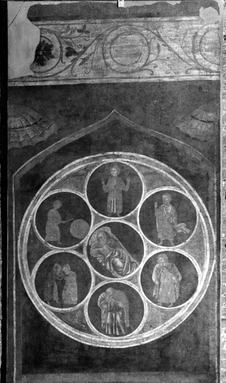 sette età dell'uomo (dipinto) - bottega senese (?) (sec. XIV)
