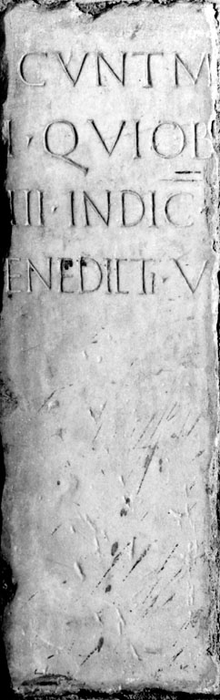 lapide tombale, frammento - ambito Italia centrale (sec. IV)