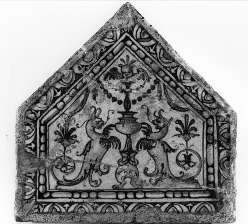 mattonella - bottega toscana (inizio sec. XVI)