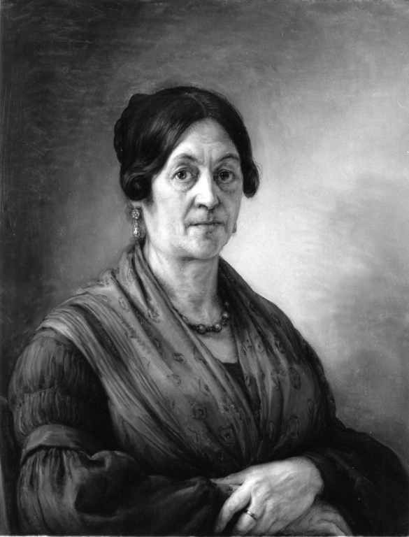 ritratto della madre del basso Marini (dipinto) di Carnevali Giovanni detto Piccio (metà sec. XIX)