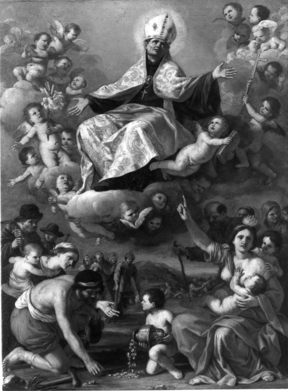 estasi di San Tommaso da Villanova (dipinto) di Gimignani Giacinto (metà sec. XVII)