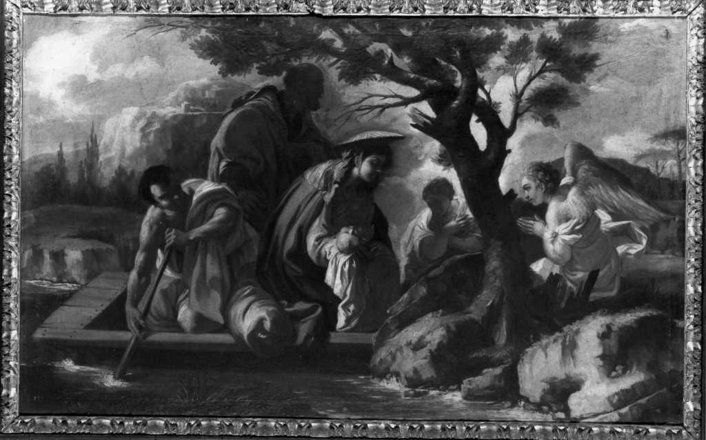 fuga in Egitto (dipinto) di Solimena Francesco detto Abate Ciccio (sec. XVIII)