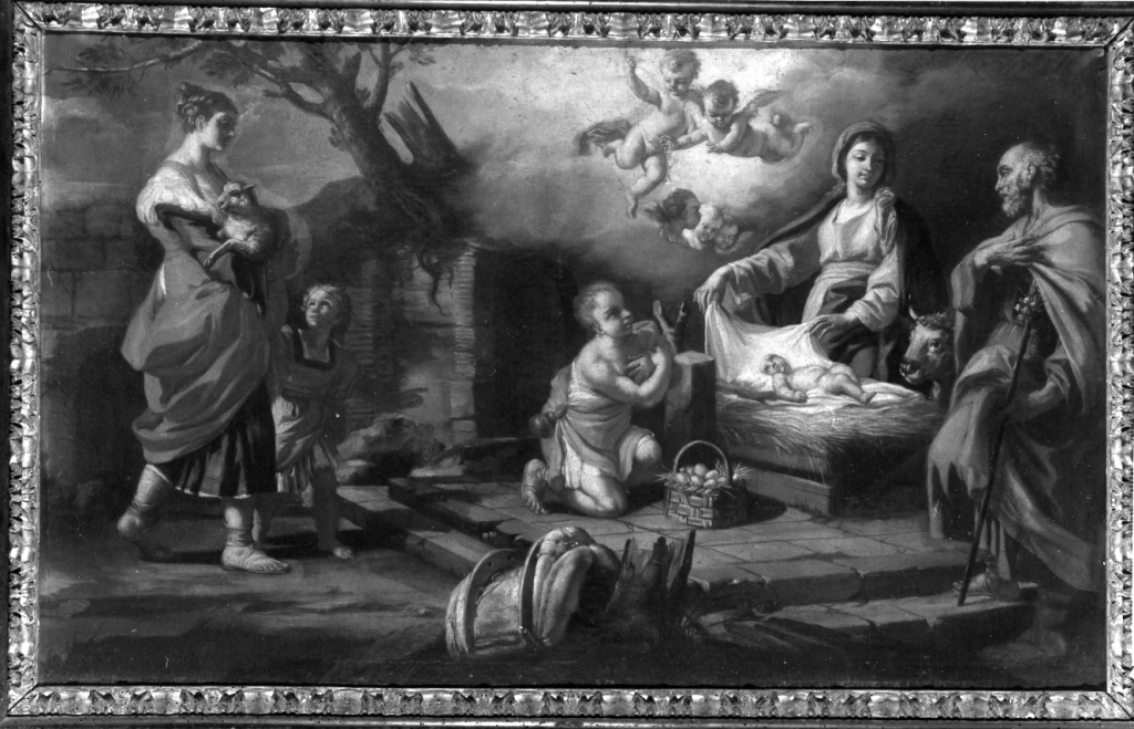 natività di Gesù (dipinto) di Solimena Francesco detto Abate Ciccio (sec. XVIII)