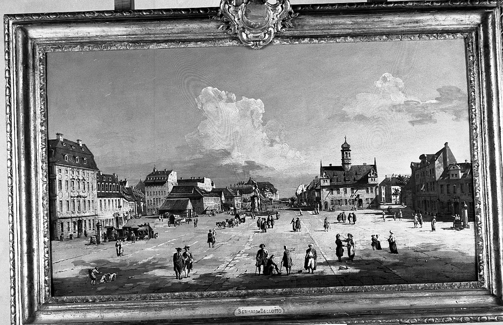 veduta della vecchia Dresda (dipinto) di Bellotto Bernardo detto Canaletto (sec. XVIII)