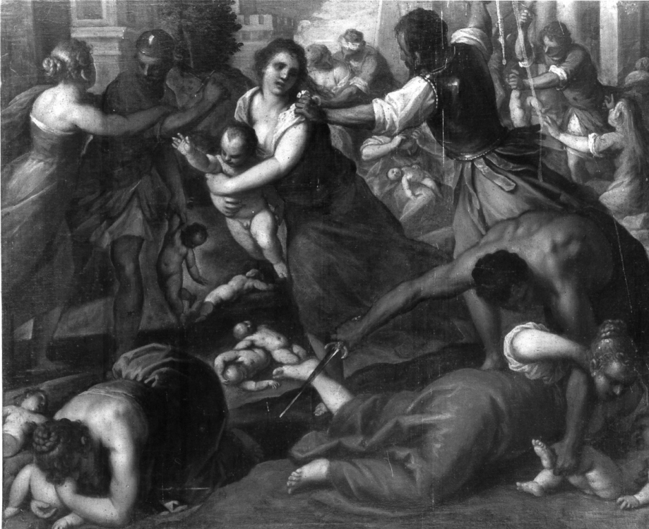 strage degli innocenti (dipinto) di Robusti Jacopo detto Tintoretto (scuola) (prima metà sec. XVII)