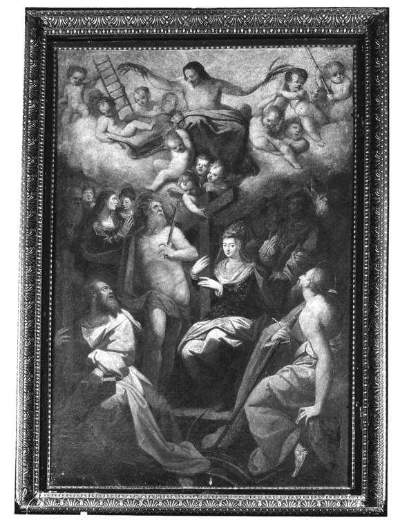 Cristo appare a Sant'Elena, San Geremia, San Pietro e San Paolo (rilievo, elemento d'insieme) di Zucchi Jacopo (attribuito) (sec. XVI)