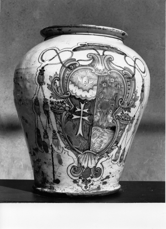 vaso da farmacia, opera isolata - manifattura di Deruta (seconda metà sec. XVI)