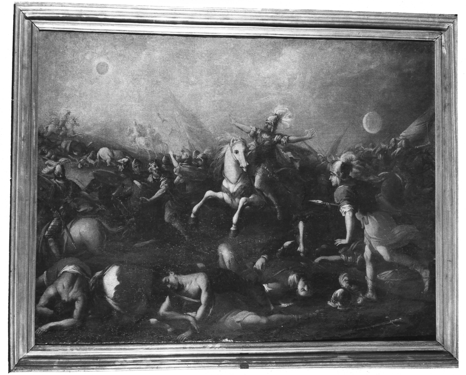 Giosuè ferma il sole (dipinto, opera isolata) - ambito romano (inizio sec. XVII)