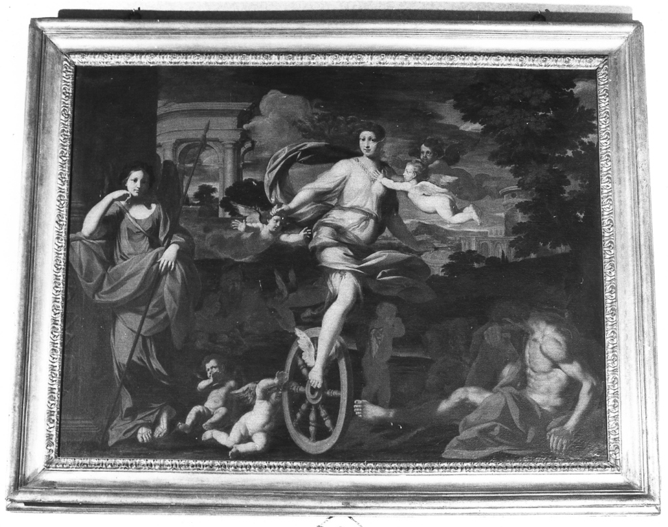 allegoria della Fortuna (dipinto, opera isolata) di Romanelli Giovanni Francesco (attribuito) (metà sec. XVII)