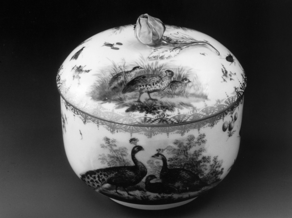 zuccheriera - manifattura di Meissen (sec. XVIII)