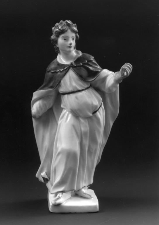 allegoria della commedia/ della tragedia (statuetta) - manifattura reale di Berlino (sec. XVIII)
