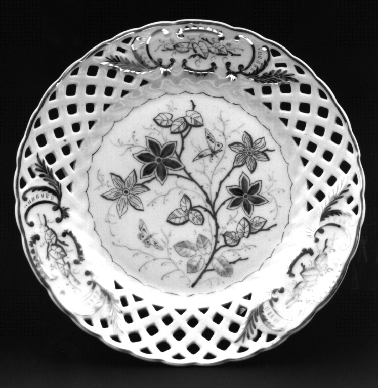 piatto - manifattura tedesca (fine/inizio secc. XIX/ XX)