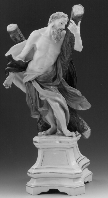 Sant'Andrea (scultura) - manifattura del Buen Retiro (sec. XVIII)