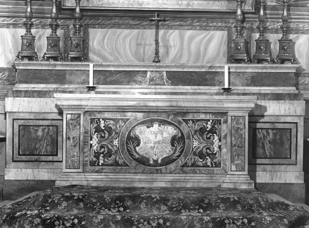 paliotto - ambito romano (seconda metà sec. XVII, sec. XIX)