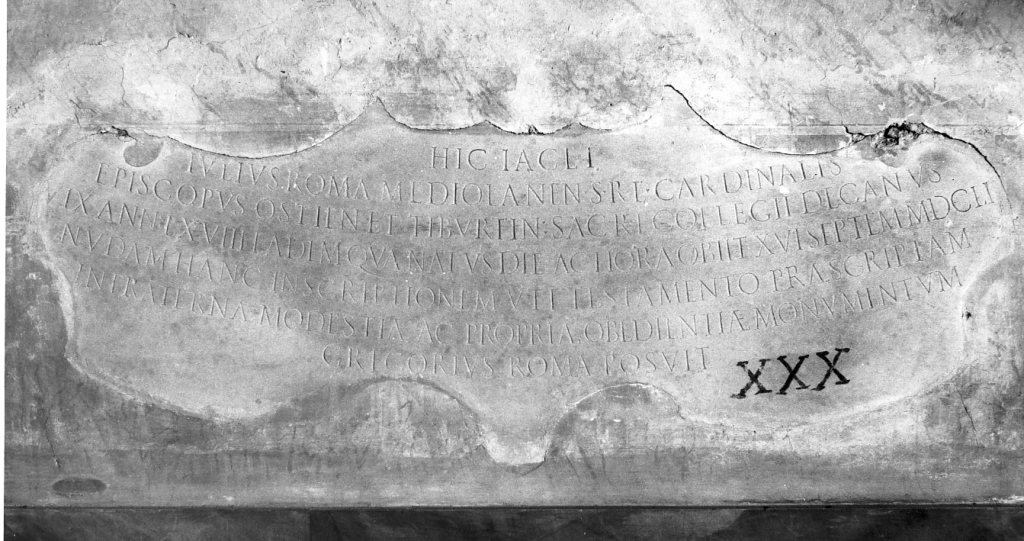 lapide - ambito romano (sec. XVII)