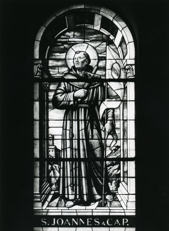 San Giovanni da Capistrano (vetrata, elemento d'insieme) di Giuliani Giulio Cesare (ultimo quarto sec. XIX)